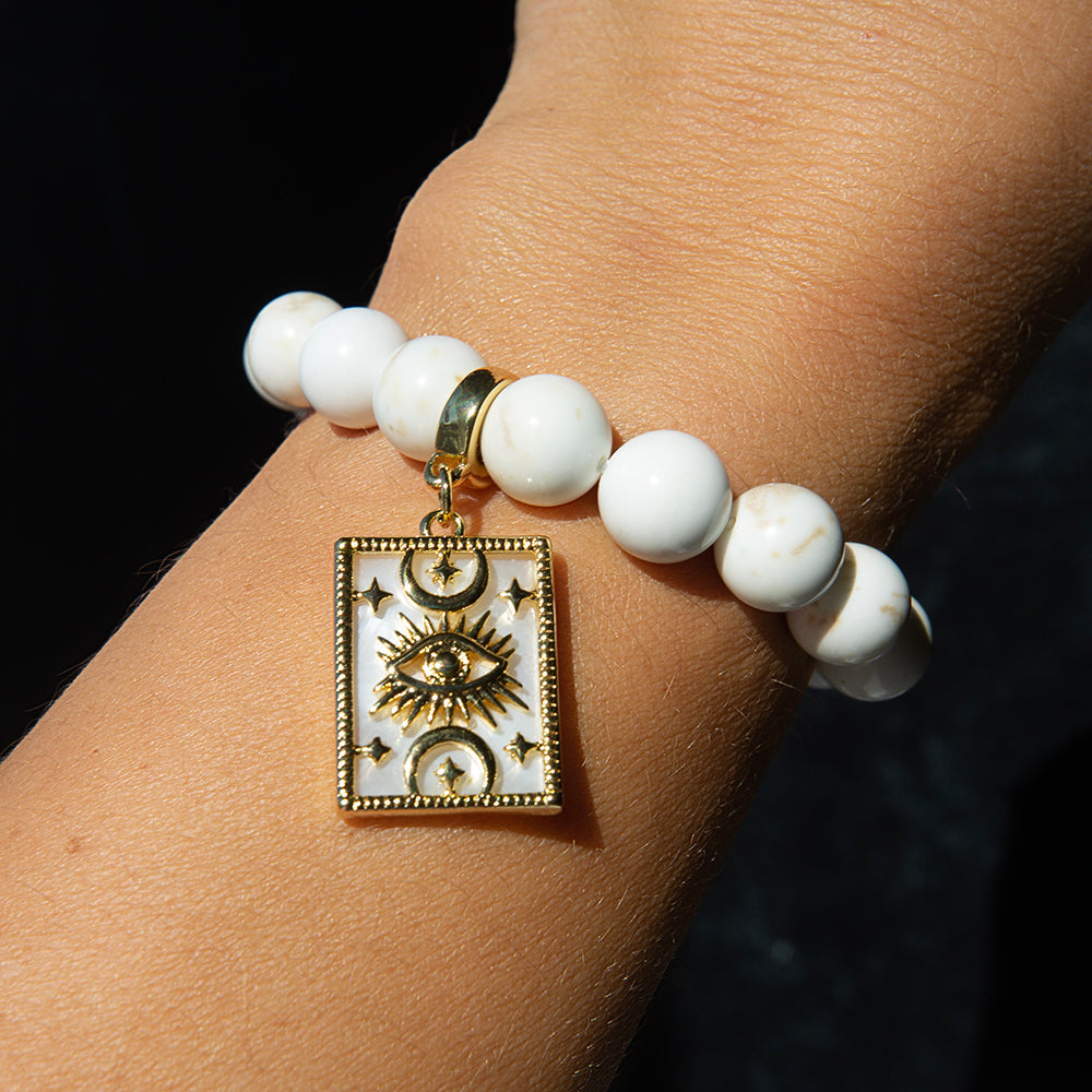 Lenny & Eva | Howlite and Charm Bracelets