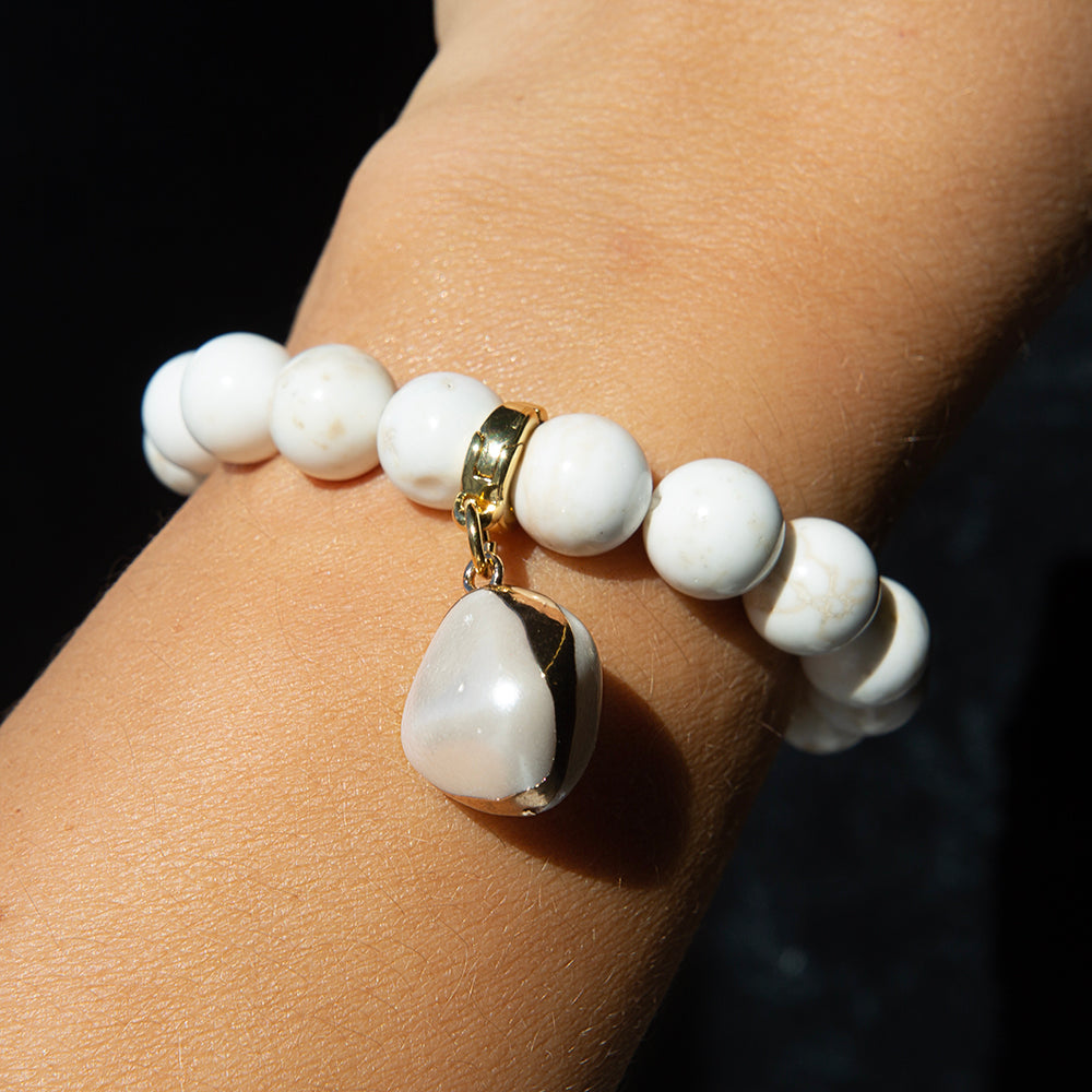 Lenny & Eva | Howlite and Charm Bracelets