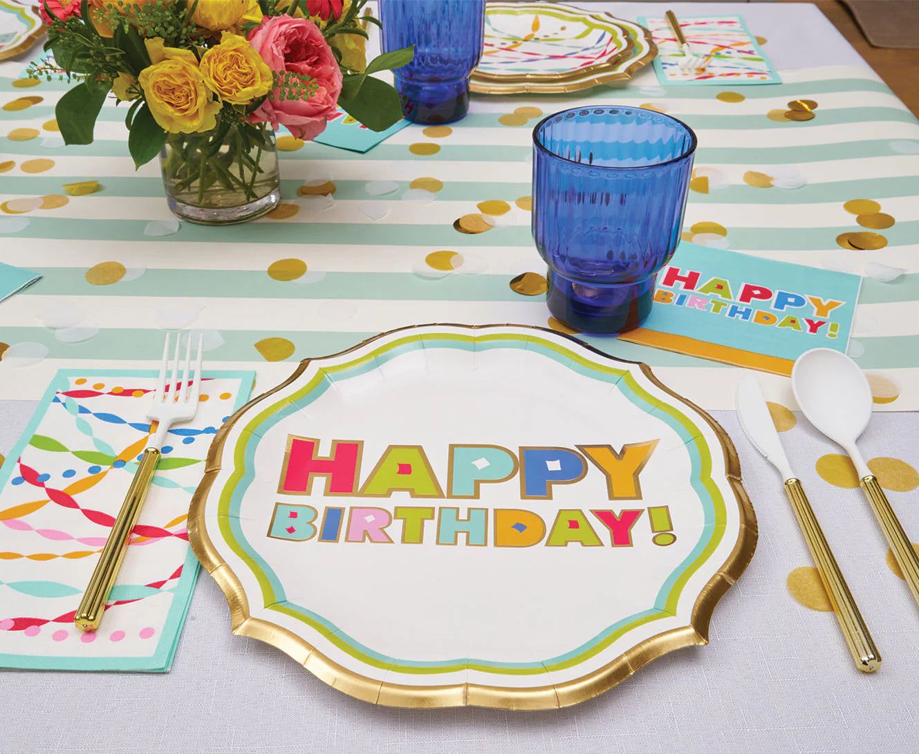 Sophistiplate | Bright Birthday Dinner Plate 8pack