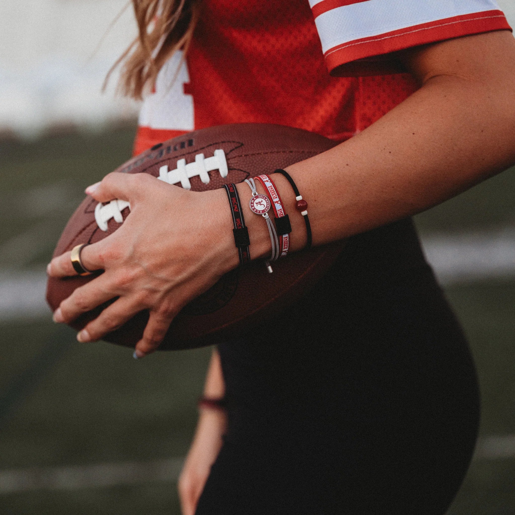 "University of Alabama" Game Day Hair Tie Bracelets