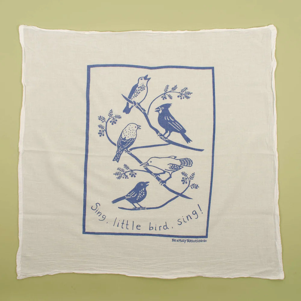 Kei & Molly || Flour Sack Towel - Songbirds