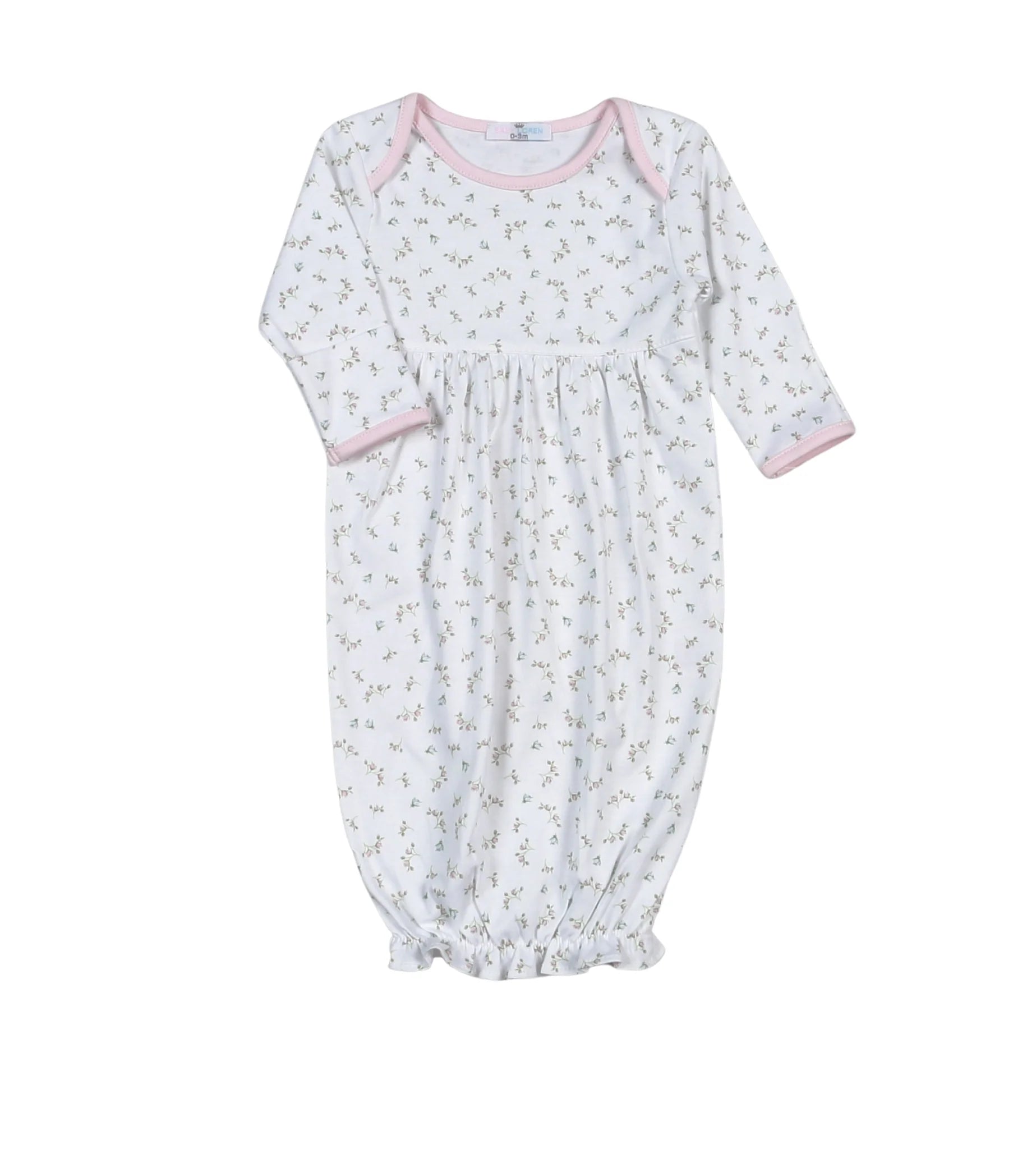 Baby Loren | Bella Pink Floral Pima Gown