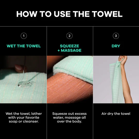 Dermasuri Japanese Exfoliating Shower Towel