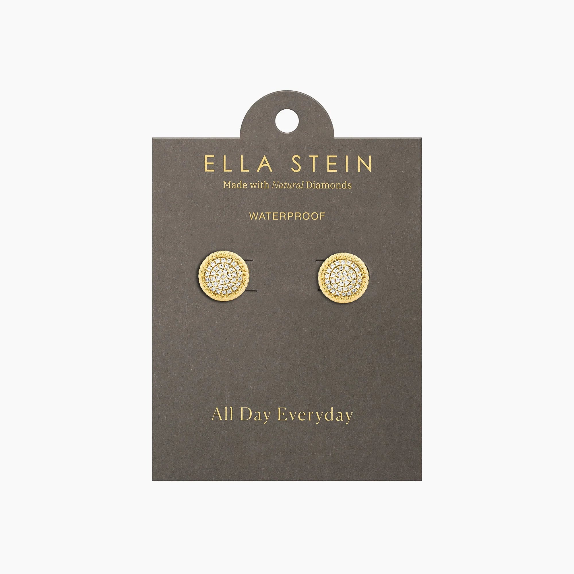 Waterproof Circle Rope Stud Earrings