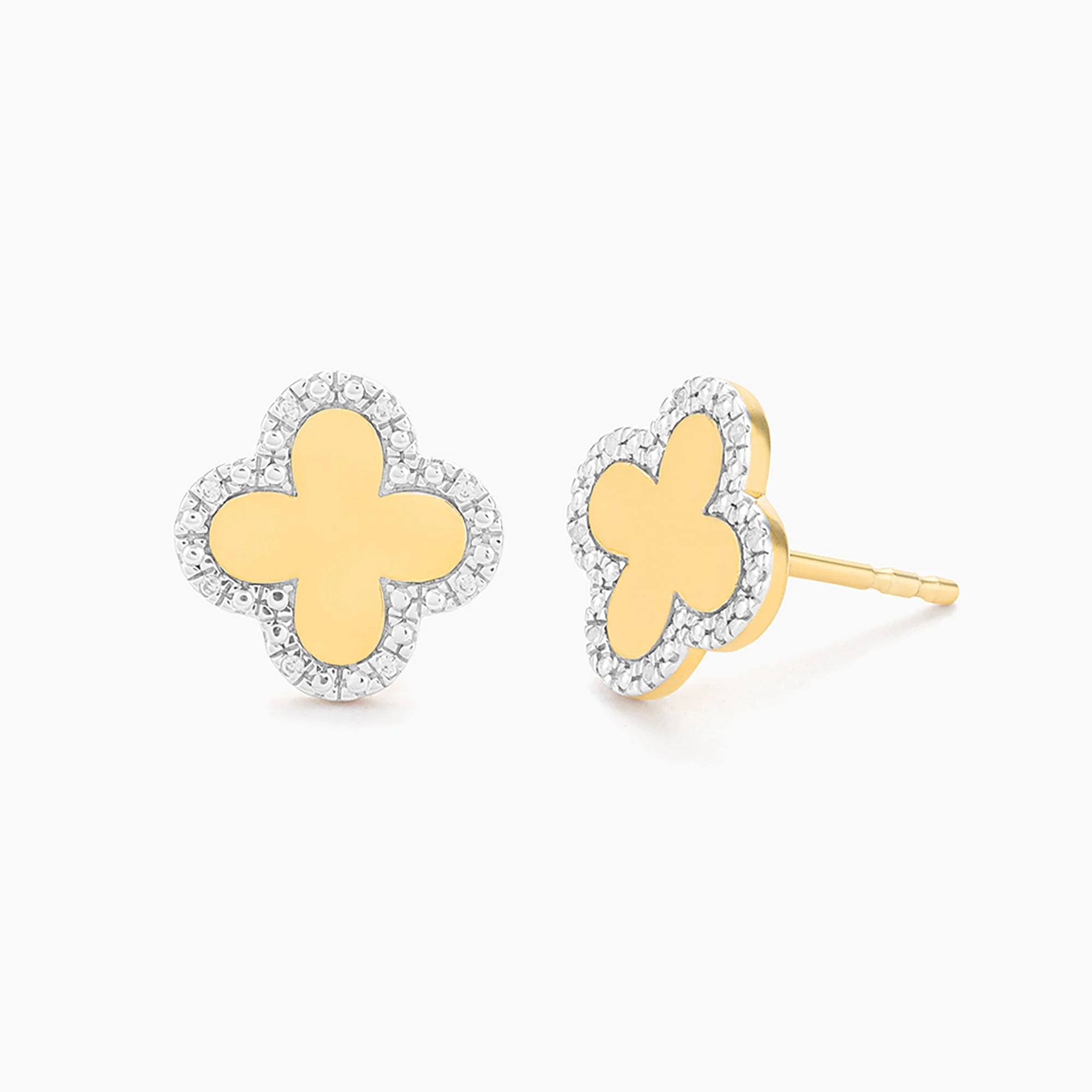 Waterproof Classic Bloom Clover Stud Earrings