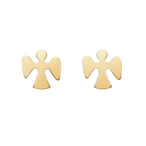 eNewton | Gold Guardian Angel Studs