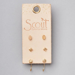 Scout Curated Wears | Stud Trio Earrings