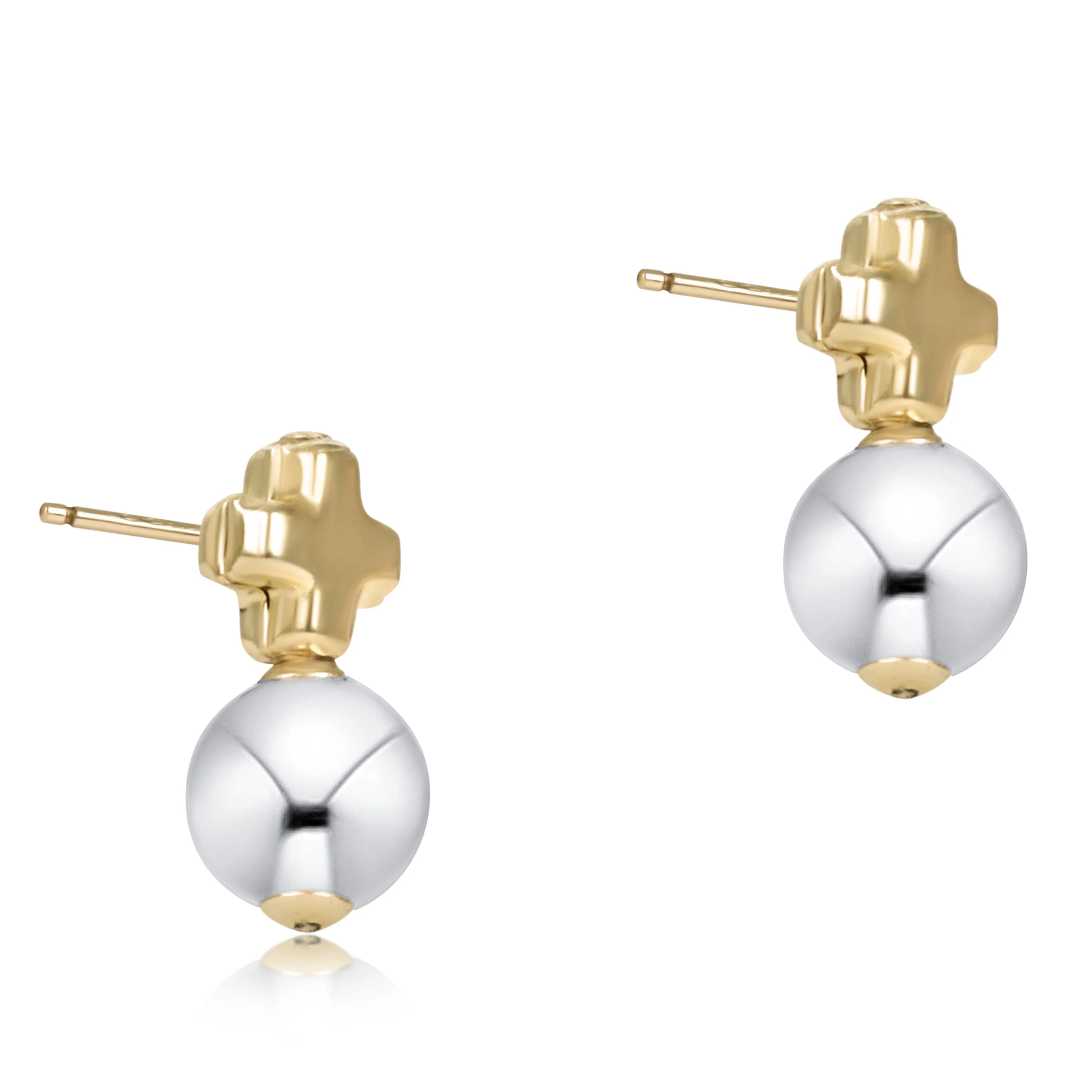 eNewton | Signature Cross Gold Stud
