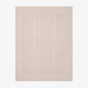 Elegant Baby | Cable Garter Knit Blanket - Taupe