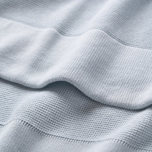 Elegant Baby | Sofia + Finn Knit Blanket - Pale Blue