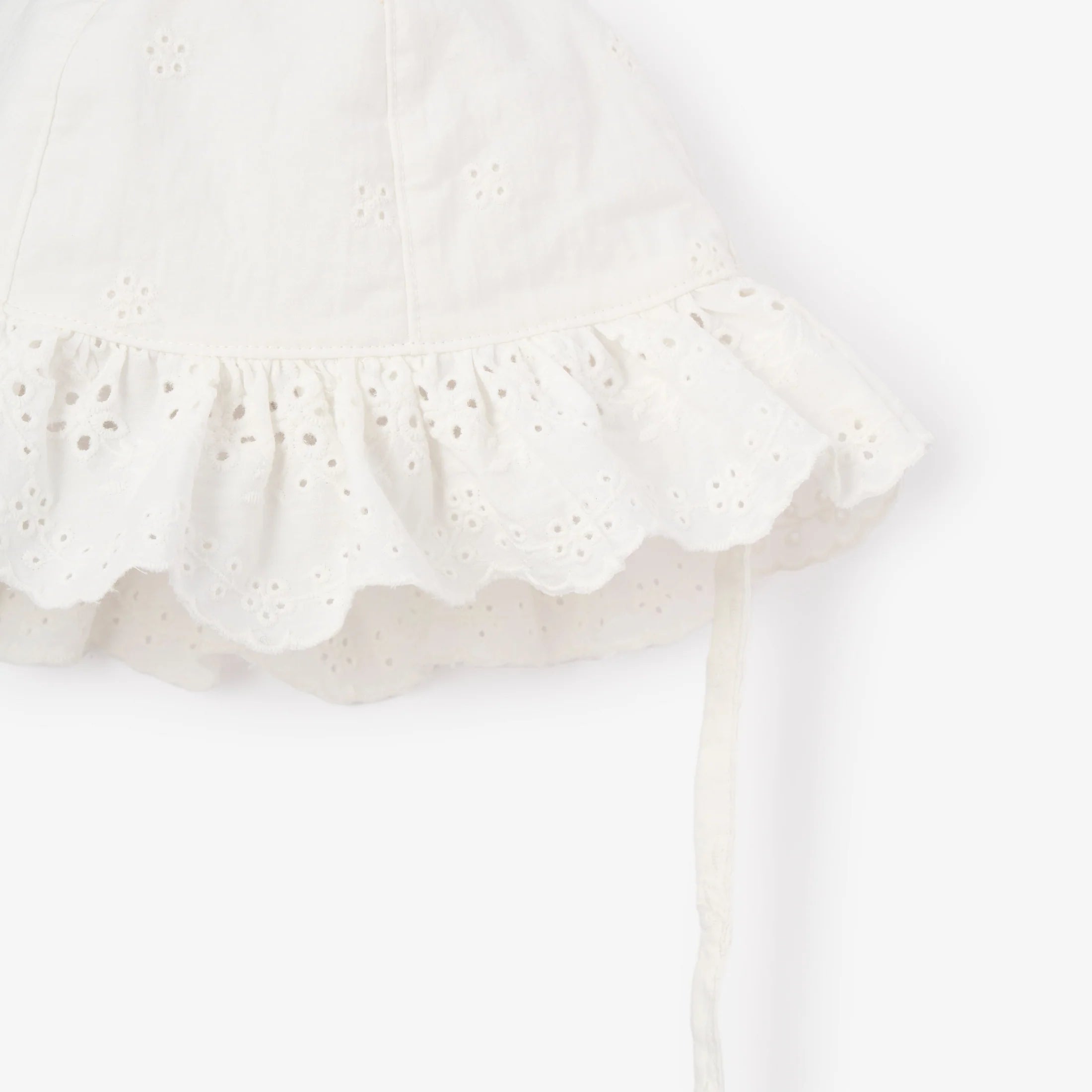 Eyelet Lace Ruffle Sunhat