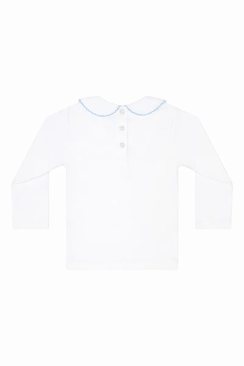 Elise Peter Pan Collar Shirt - Blue