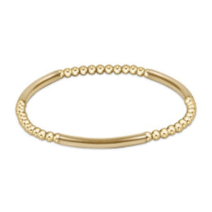 eNewton | Bliss Bar Pattern Gold 3mm Bracelet