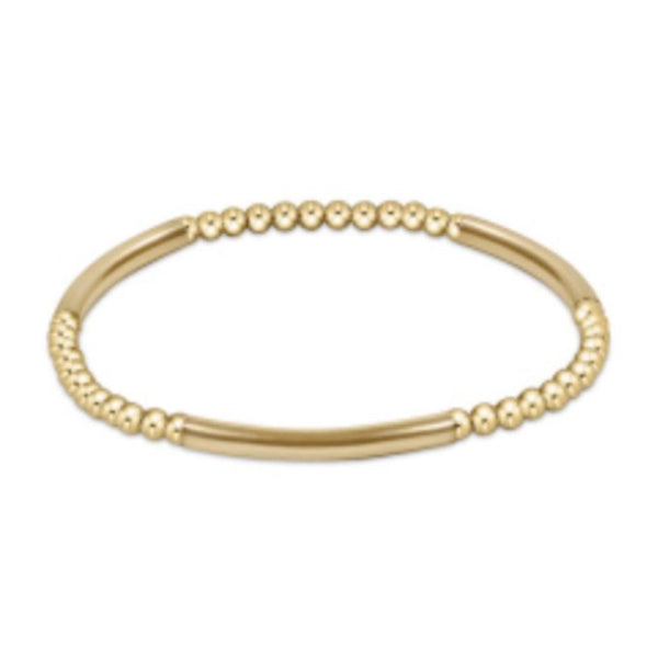 enewton • Bliss Bar Gold Pattern 2.5mm Bead Bracelet