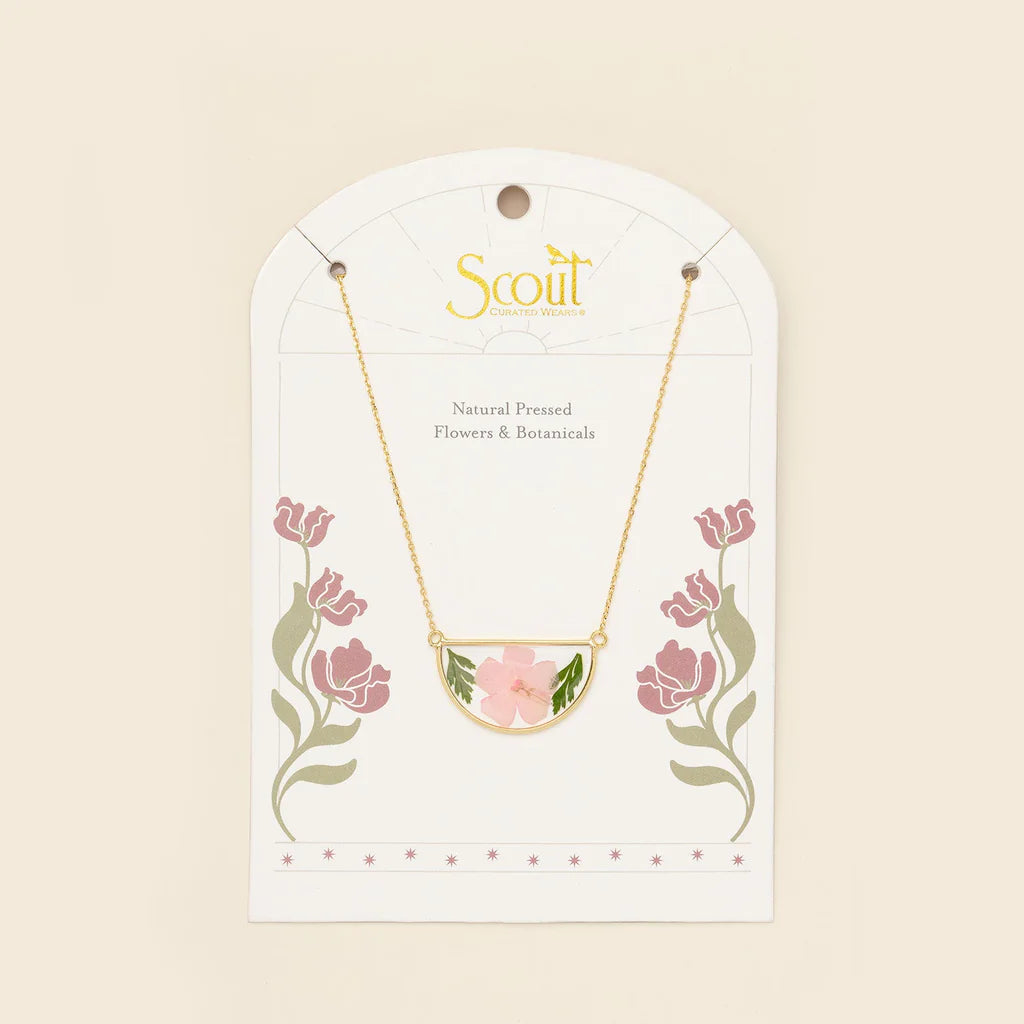 Pressed Flower Necklace
