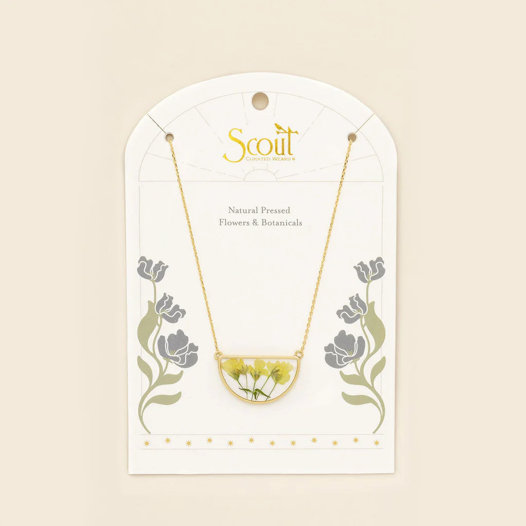 Pressed Flower Necklace