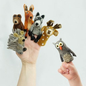 Woodland Felt Finger Puppets