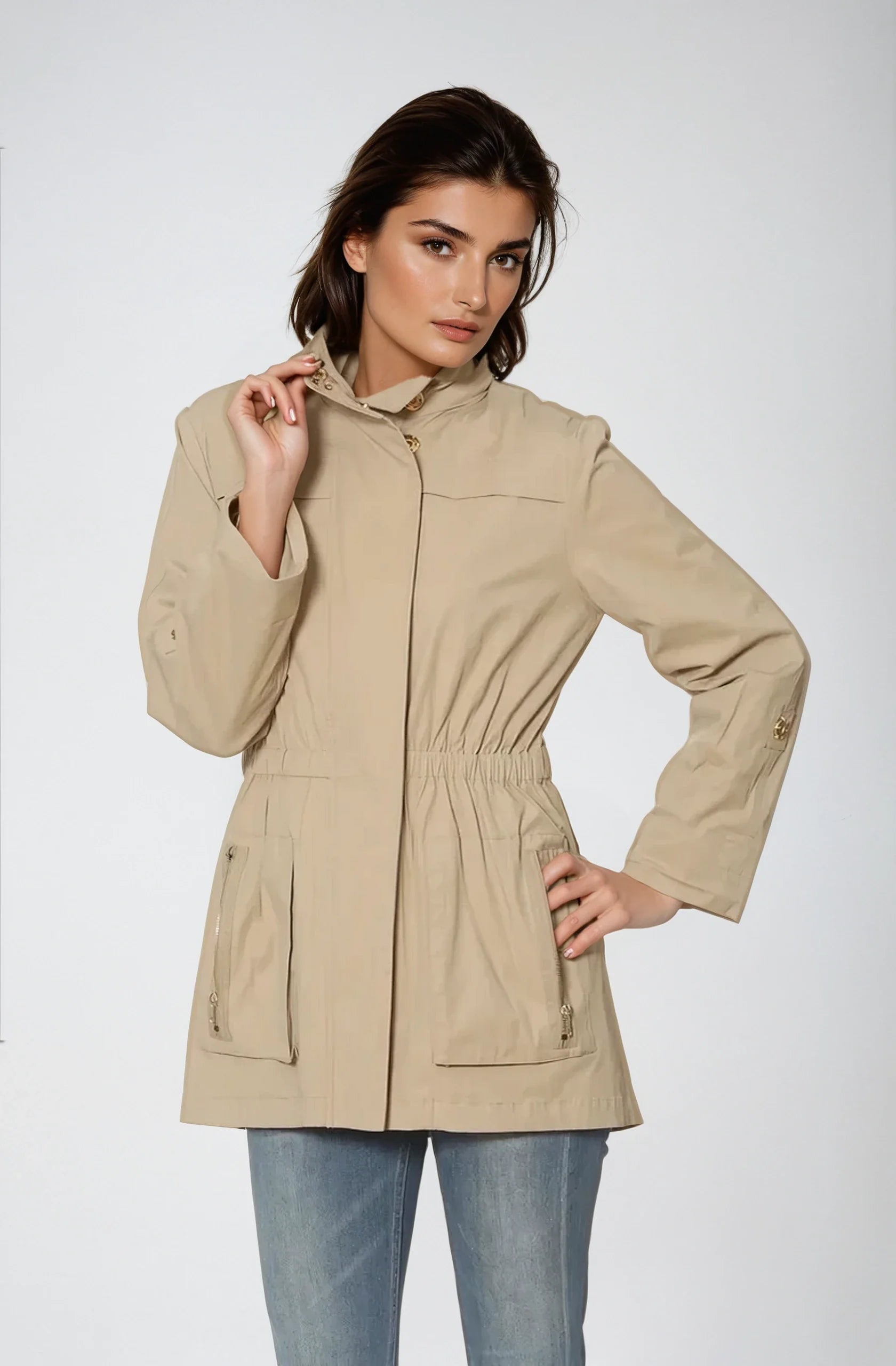 Ciao Milano | Tess Anorak Jacket - Khaki