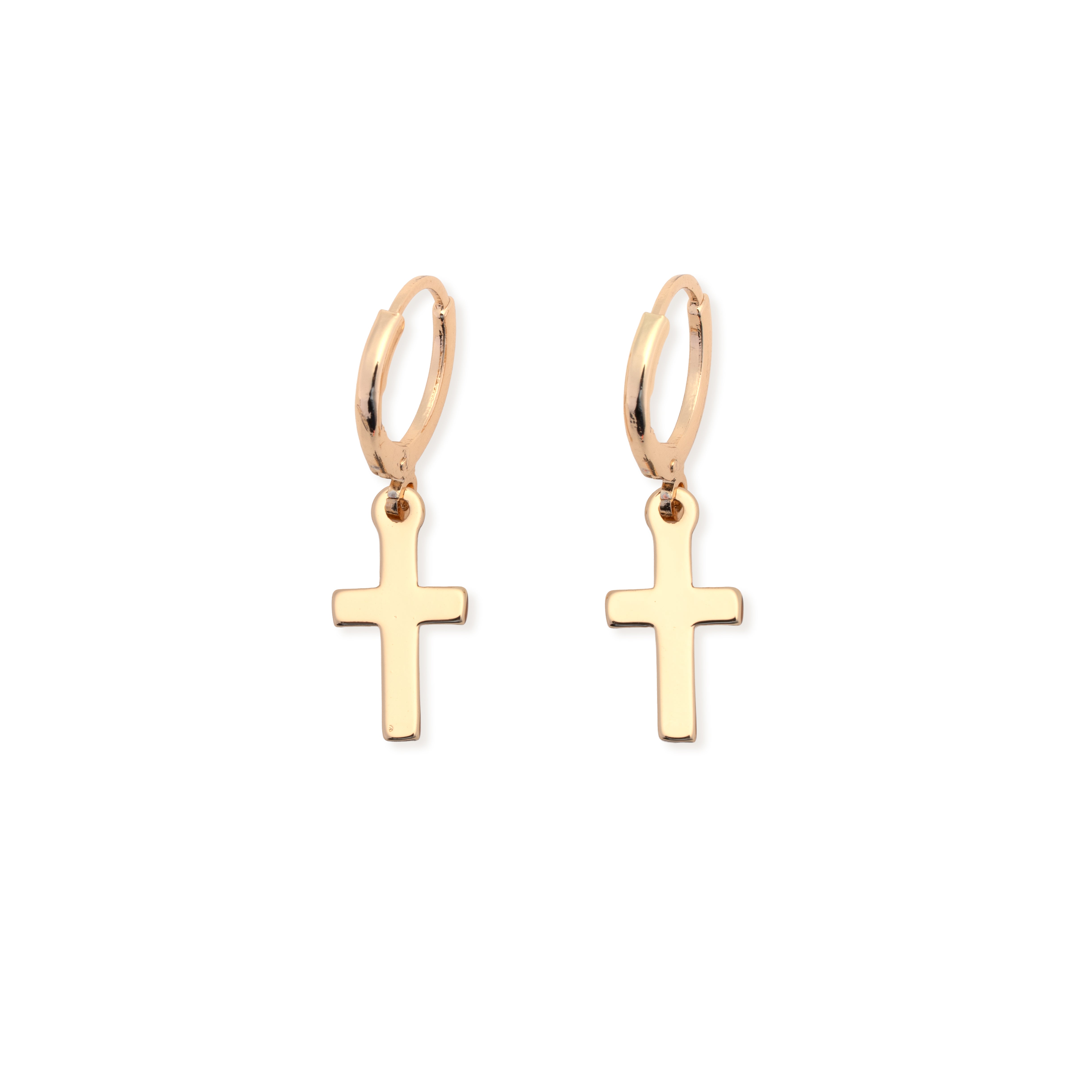 Leslie Curtis | Grace Cross Huggie Earring