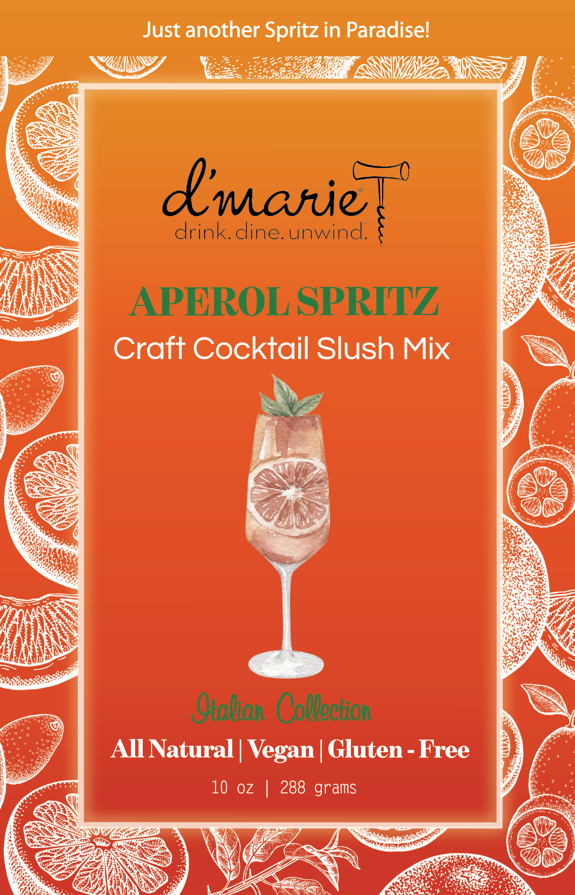 Aperol Spritz Ready to Freeze Drink Pouch