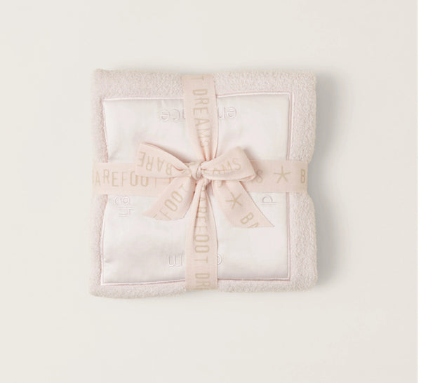 Barefoot Dreams CozyChic Satin Trim Receiving Blanket
