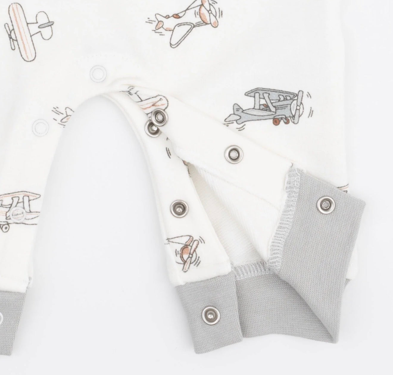 Vintage Airplane Pilots Zip Neck Romper