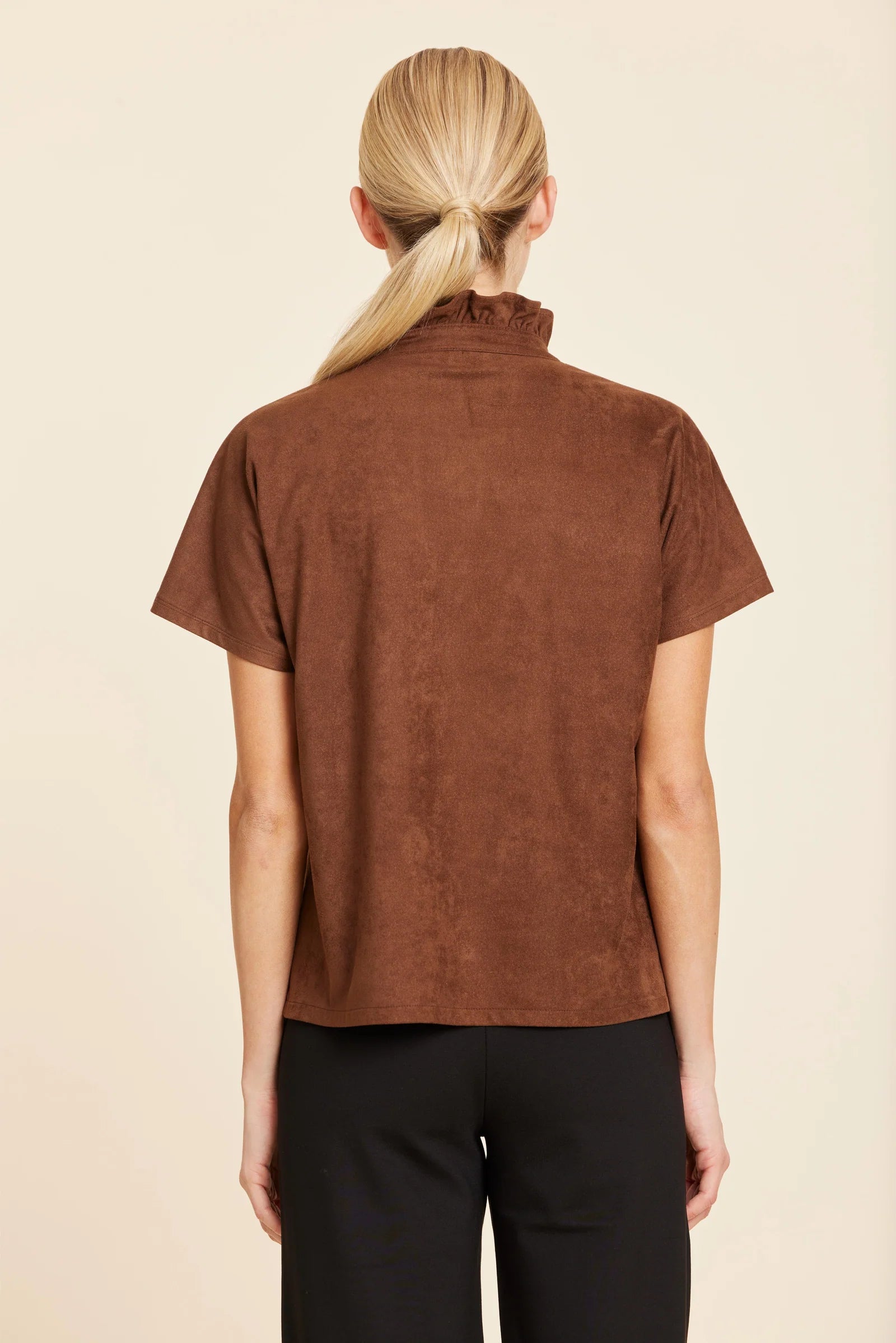 Liv Ruffle Collar Top