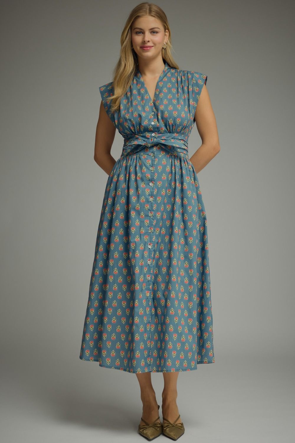Emma Slate Blue Dress