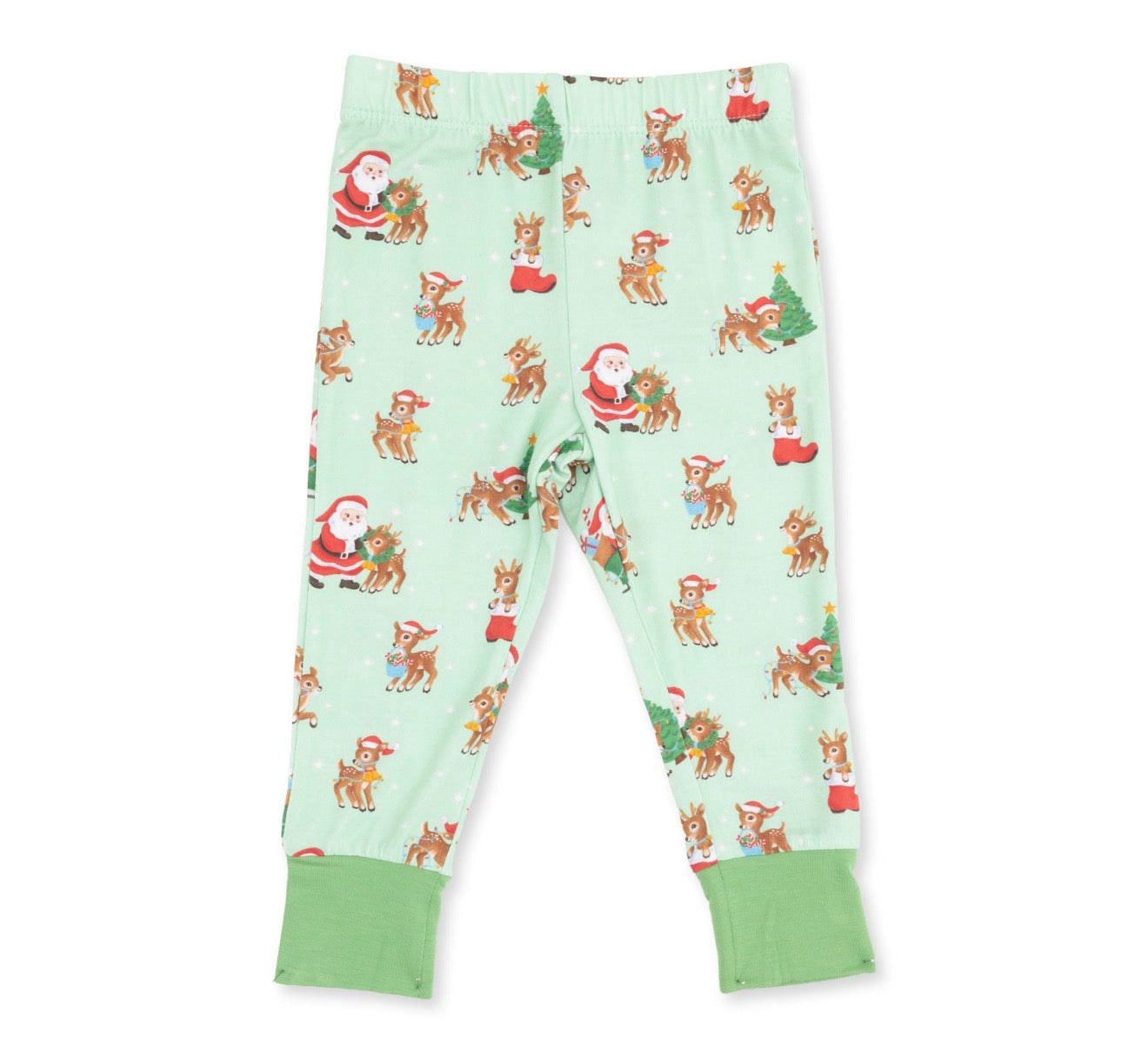 Vintage Reindeer & Santa Uni Long Sleeve Loungewear Set