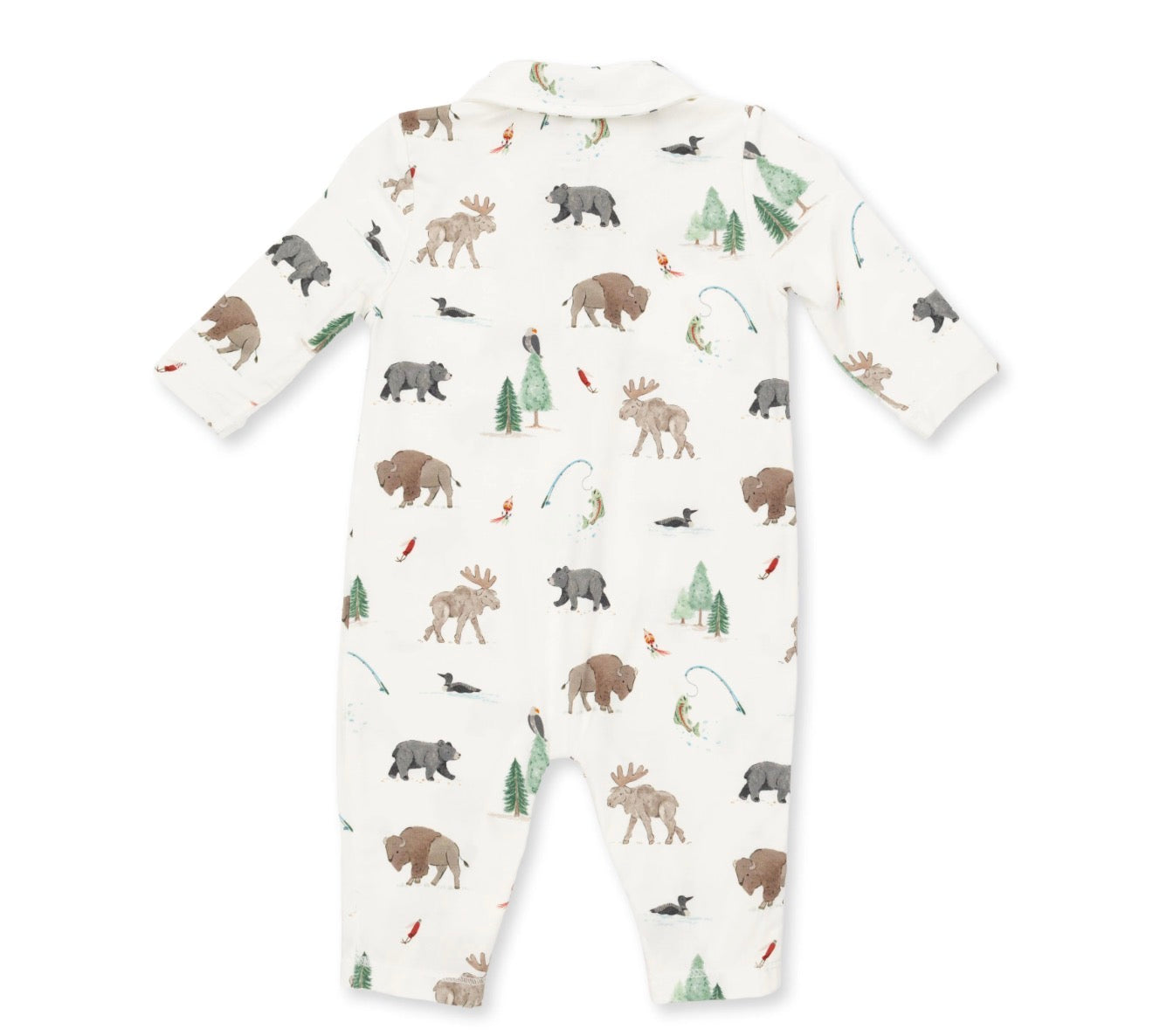 Northern Woodland Animals Polo Romper