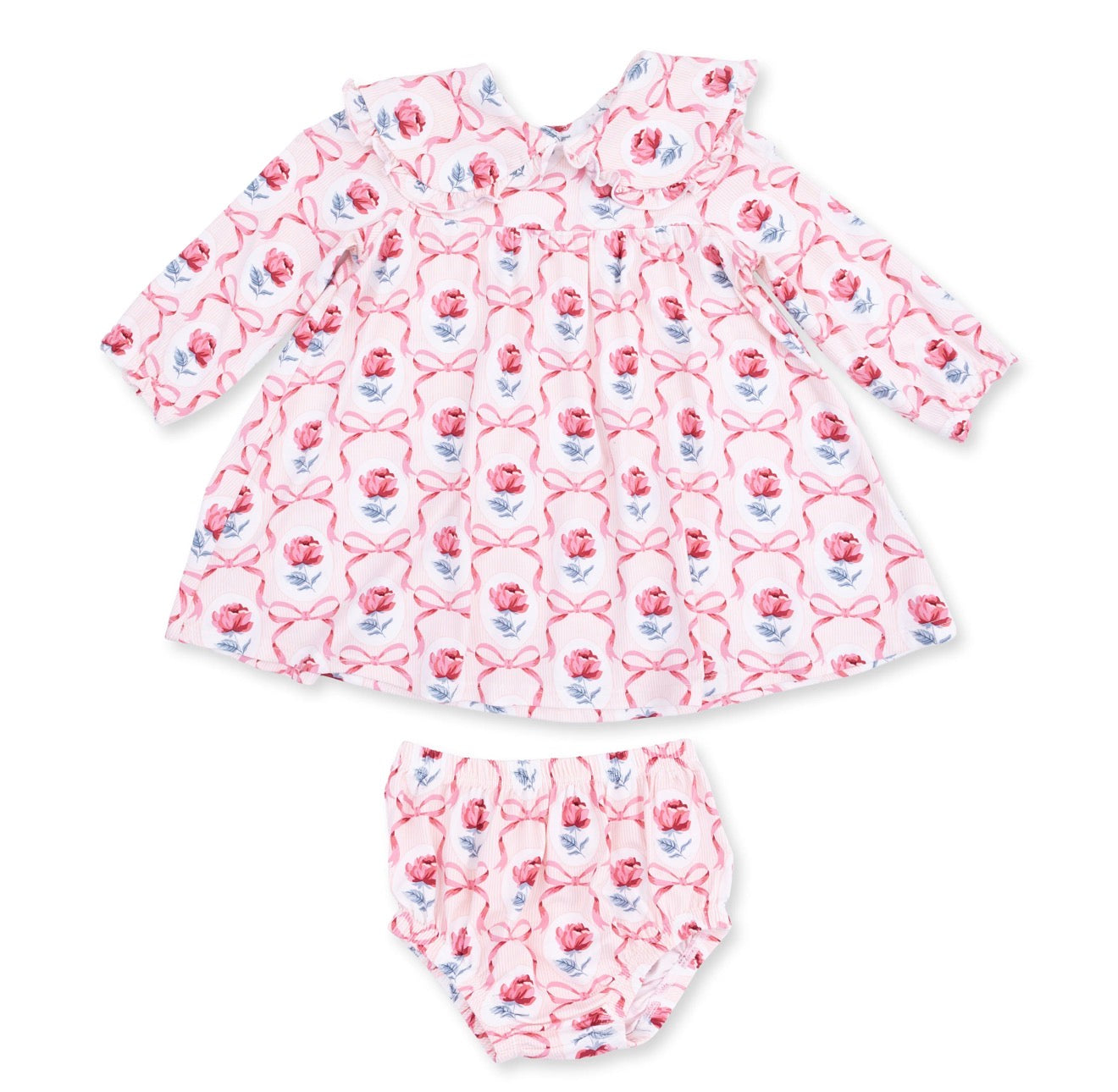 Leslie Rose - Sofia Dress with Oversize Collar & Bloomer