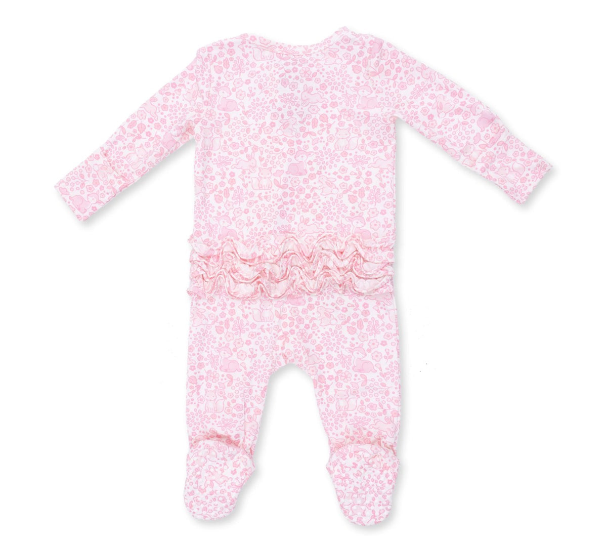 Baby Woodland 2-Way Ruffle Zipper Footie