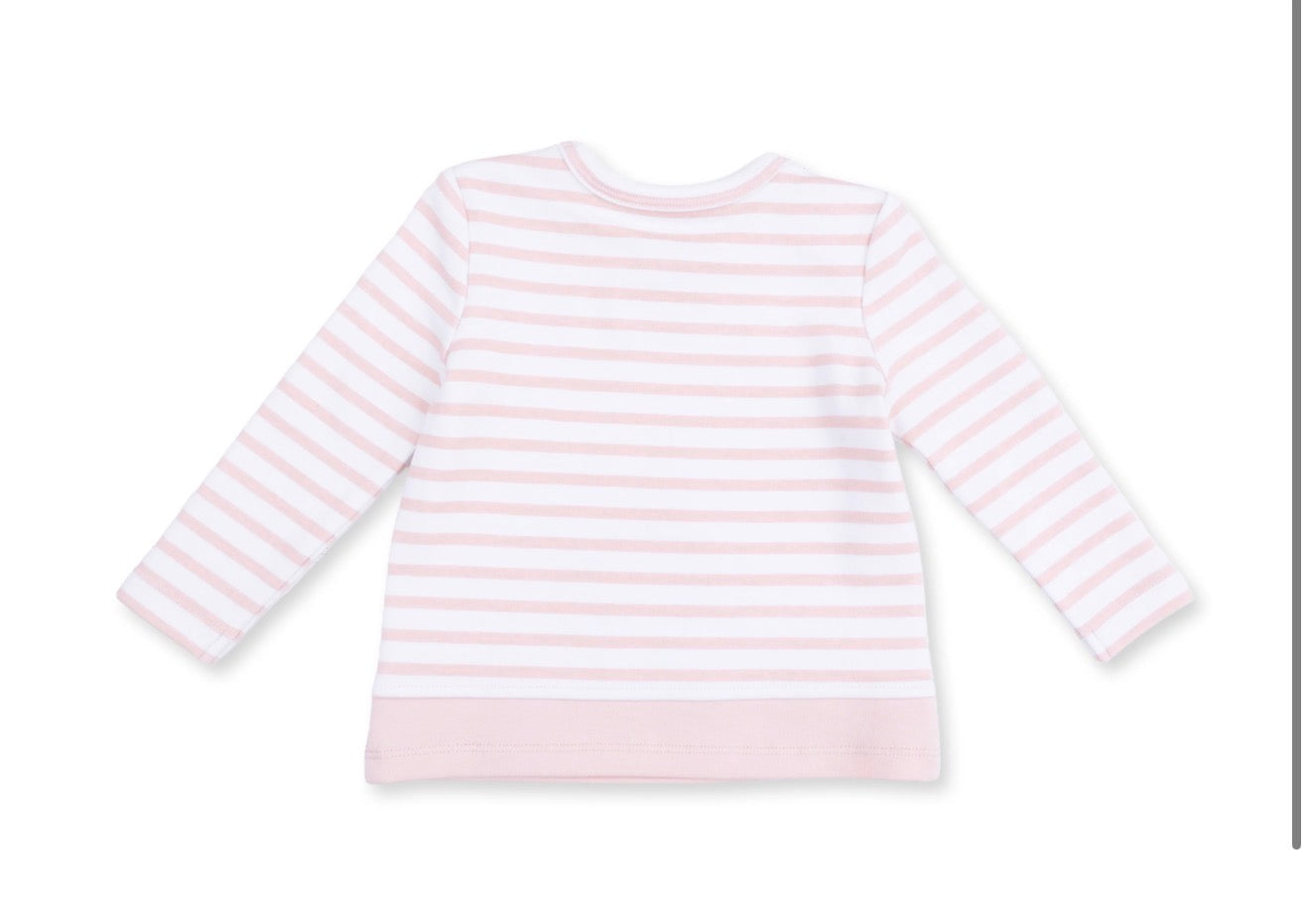 Striped Puppy Long Sleeve Uni Top
