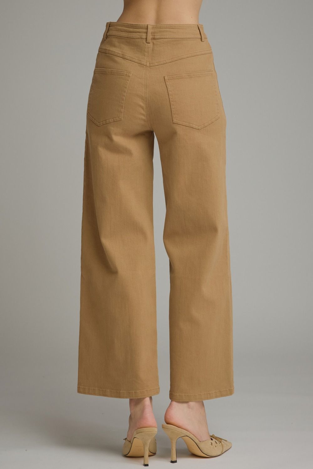 Zolie Tan Wide Leg Pants