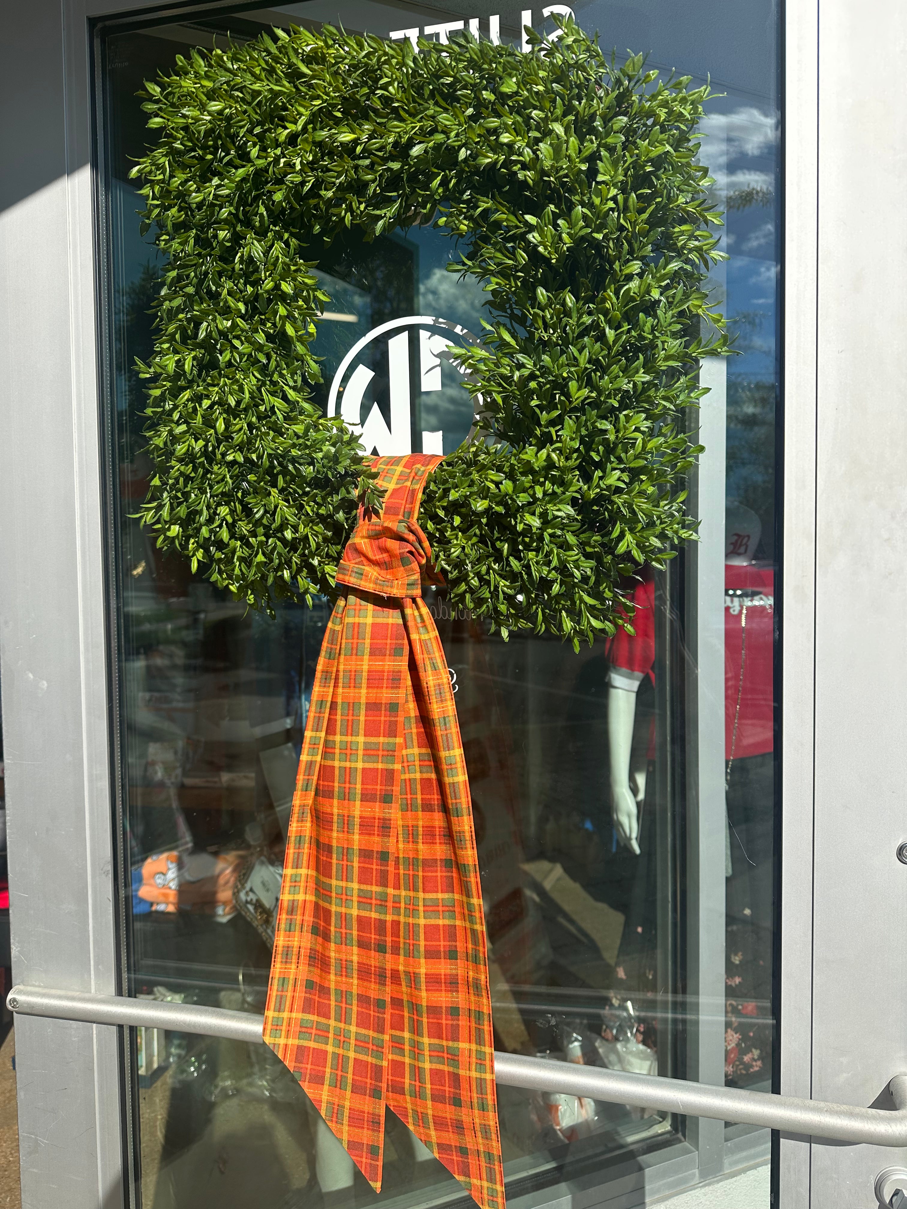 Fall Pumpkin Plaid Sash