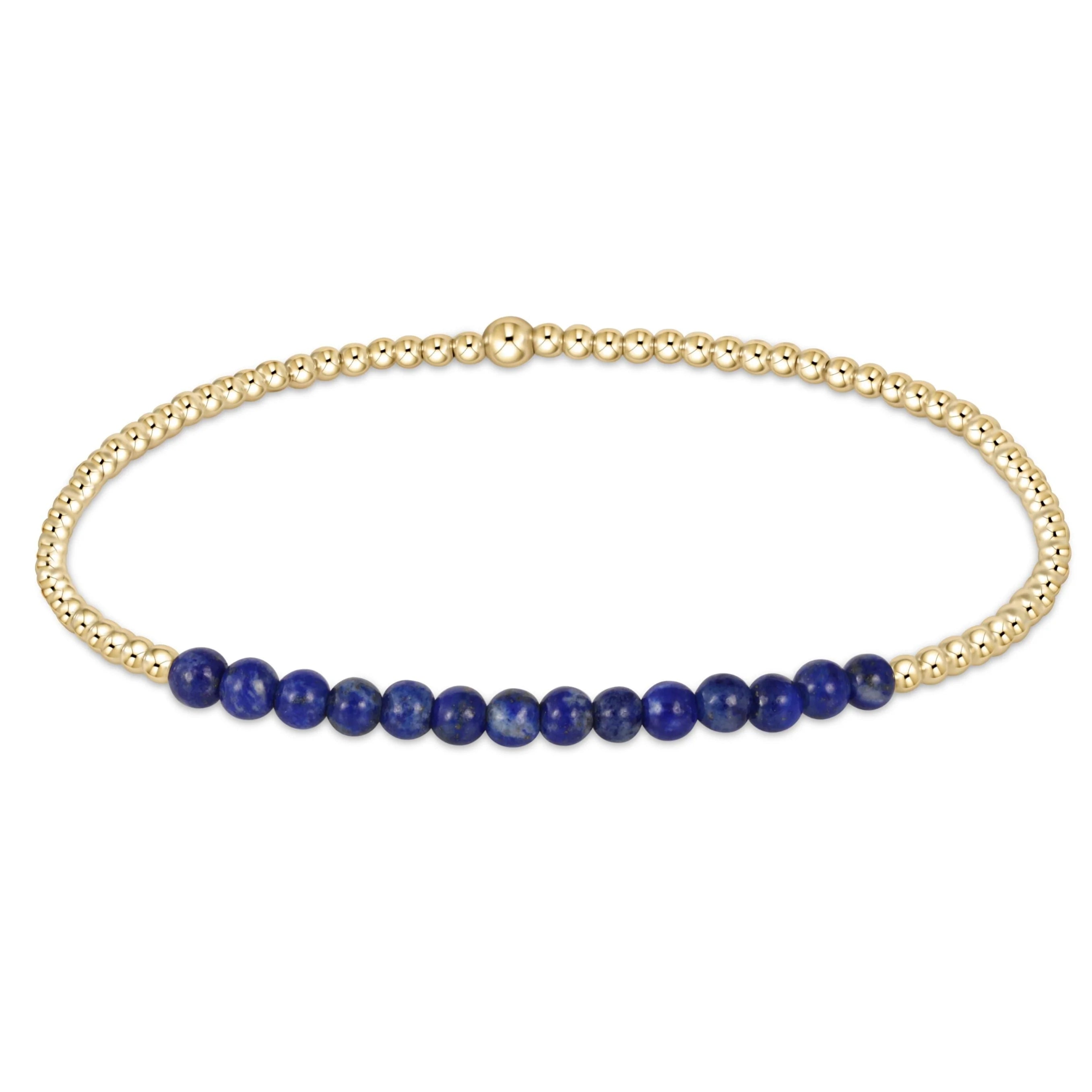 eNewton | Gemstone Gold Bliss 2mm Bead Bracelets