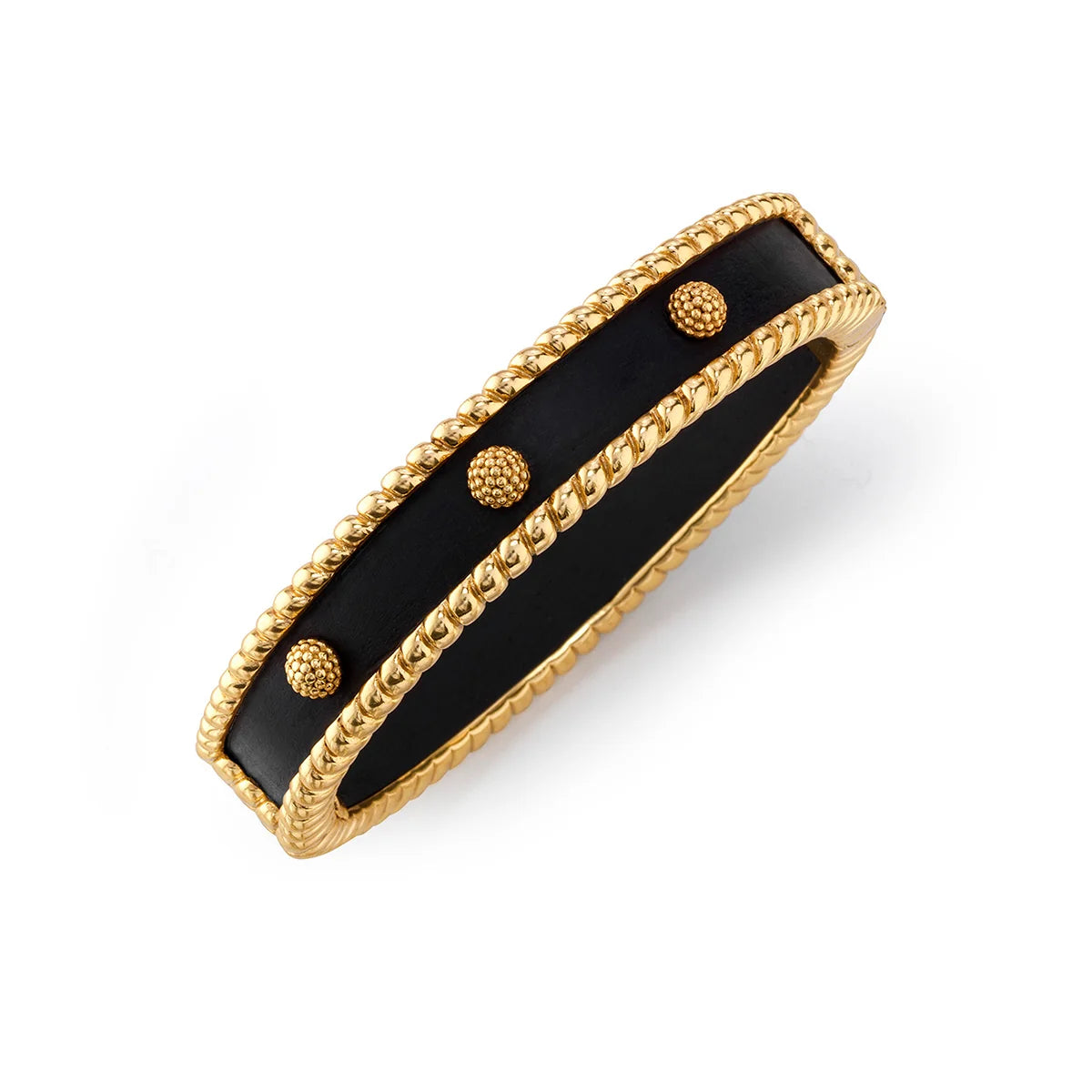 Berry Small Hinge Bangle - Ebony