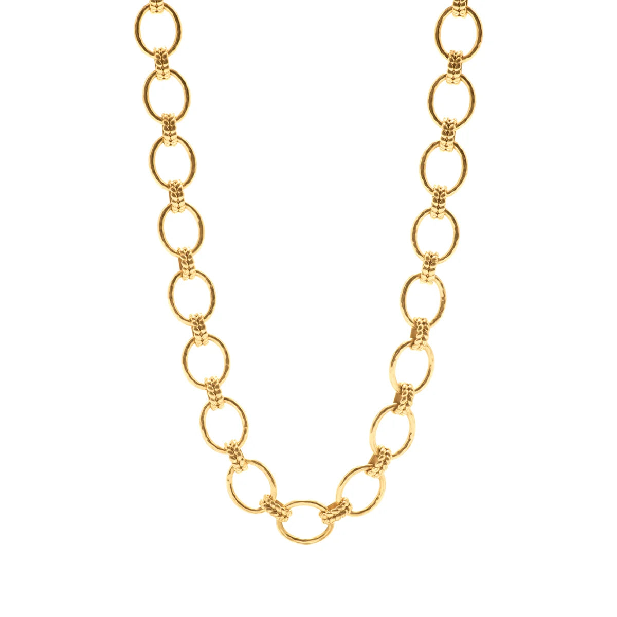Cleopatra Grande Link Necklace in Gold