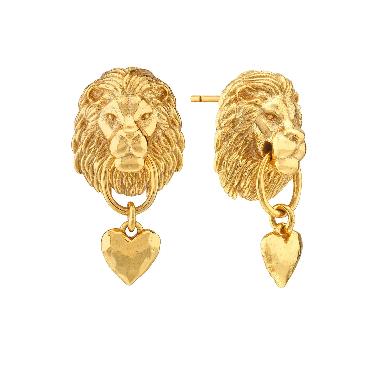 Lionheart Post Earrings
