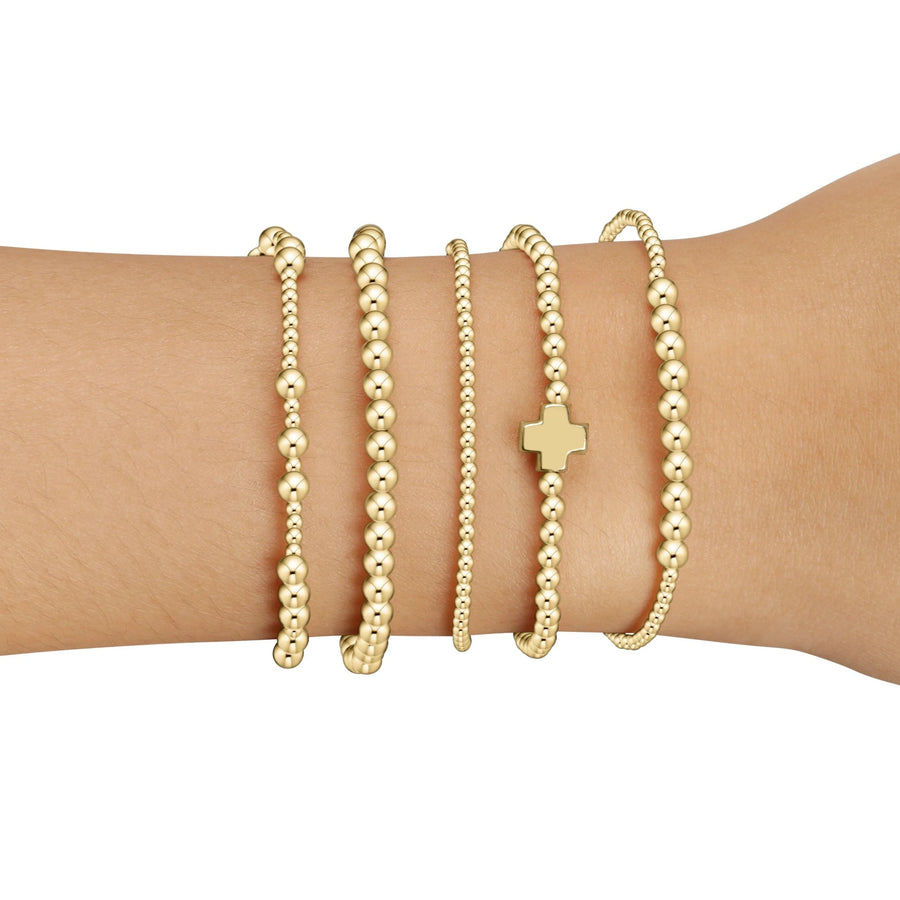 eNewton | Gold Gift Set Stack of 5 Bracelets