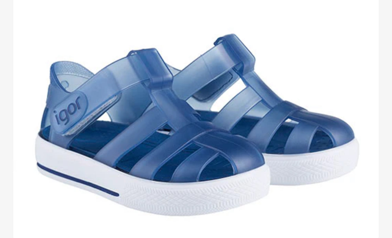 Igor Girls & Boys Star Sandal - Marino