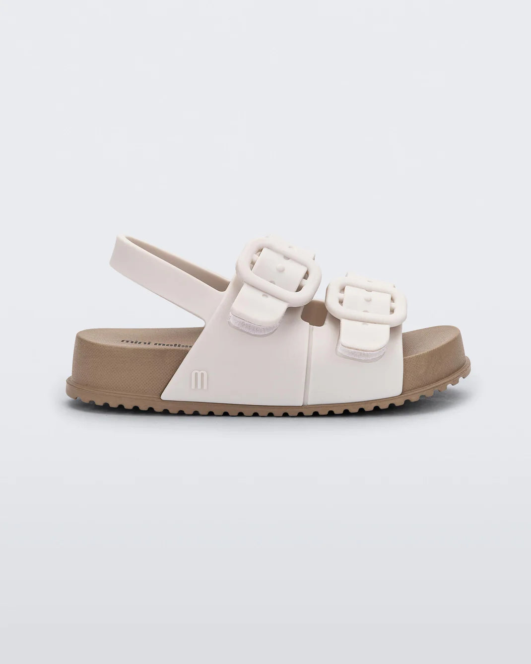Mini Melissa Cozy Baby Sandal White Brown