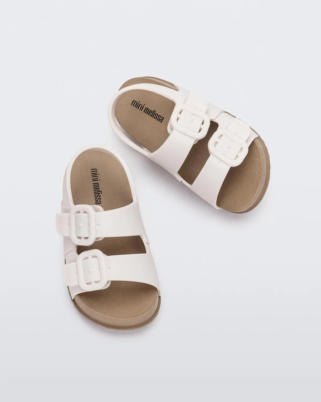Mini Melissa Cozy Baby Sandal White Brown