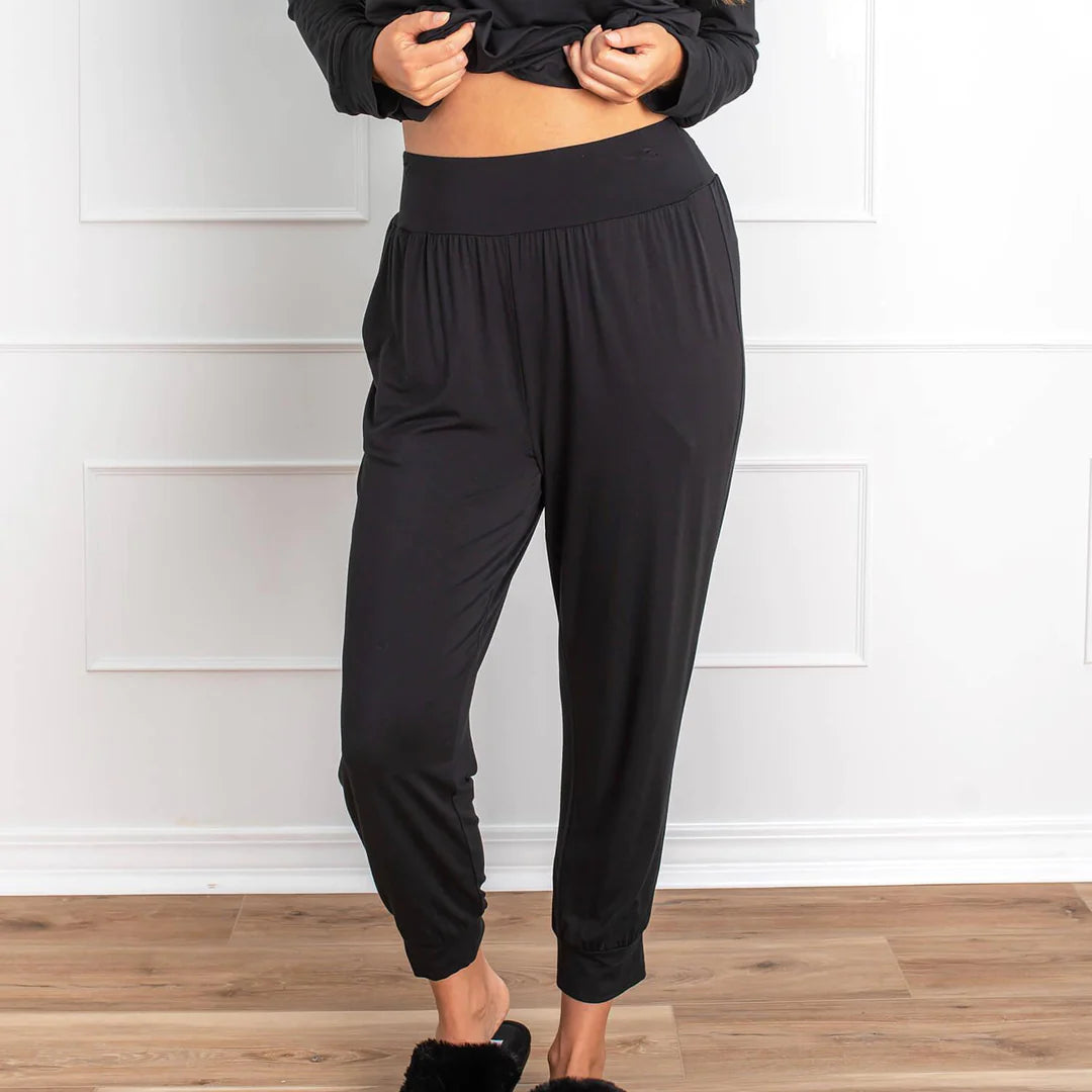 Faceplant Dreams | Bamboo Lounge Pants in Black