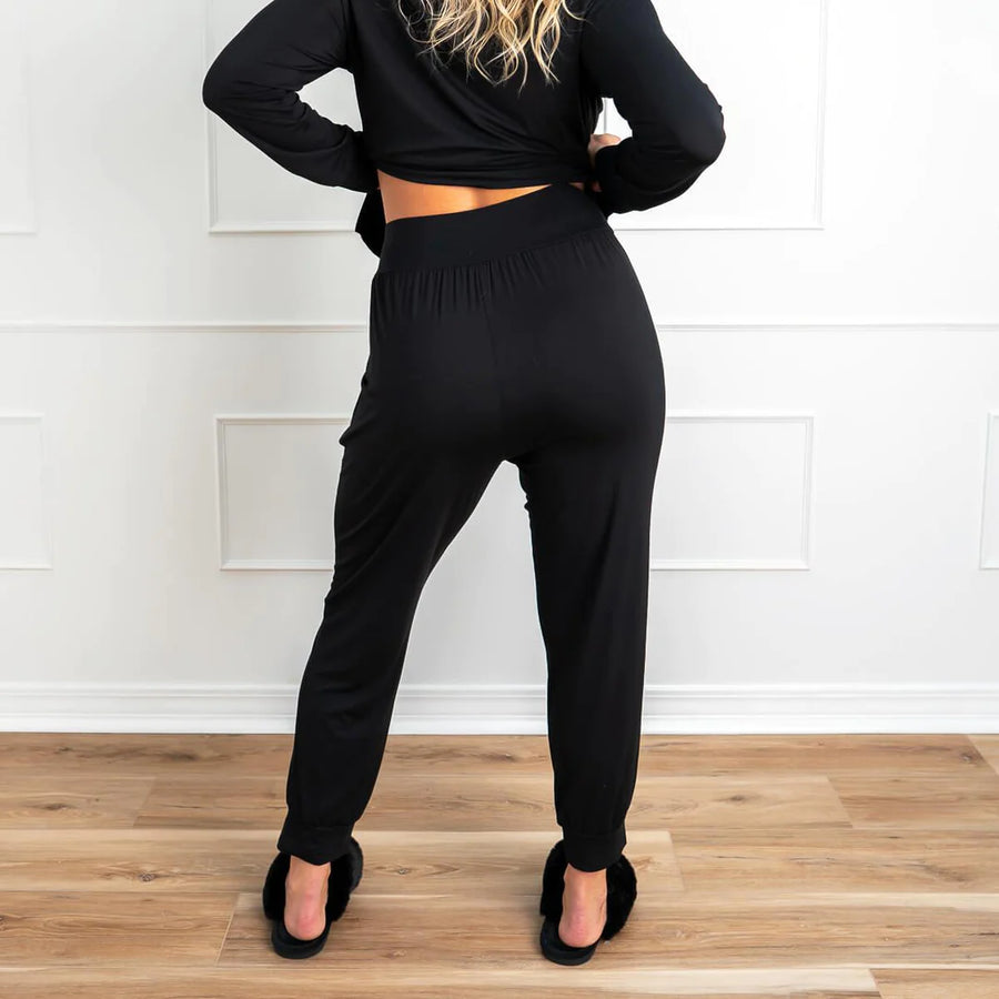 Faceplant Dreams | Bamboo Lounge Pants in Black