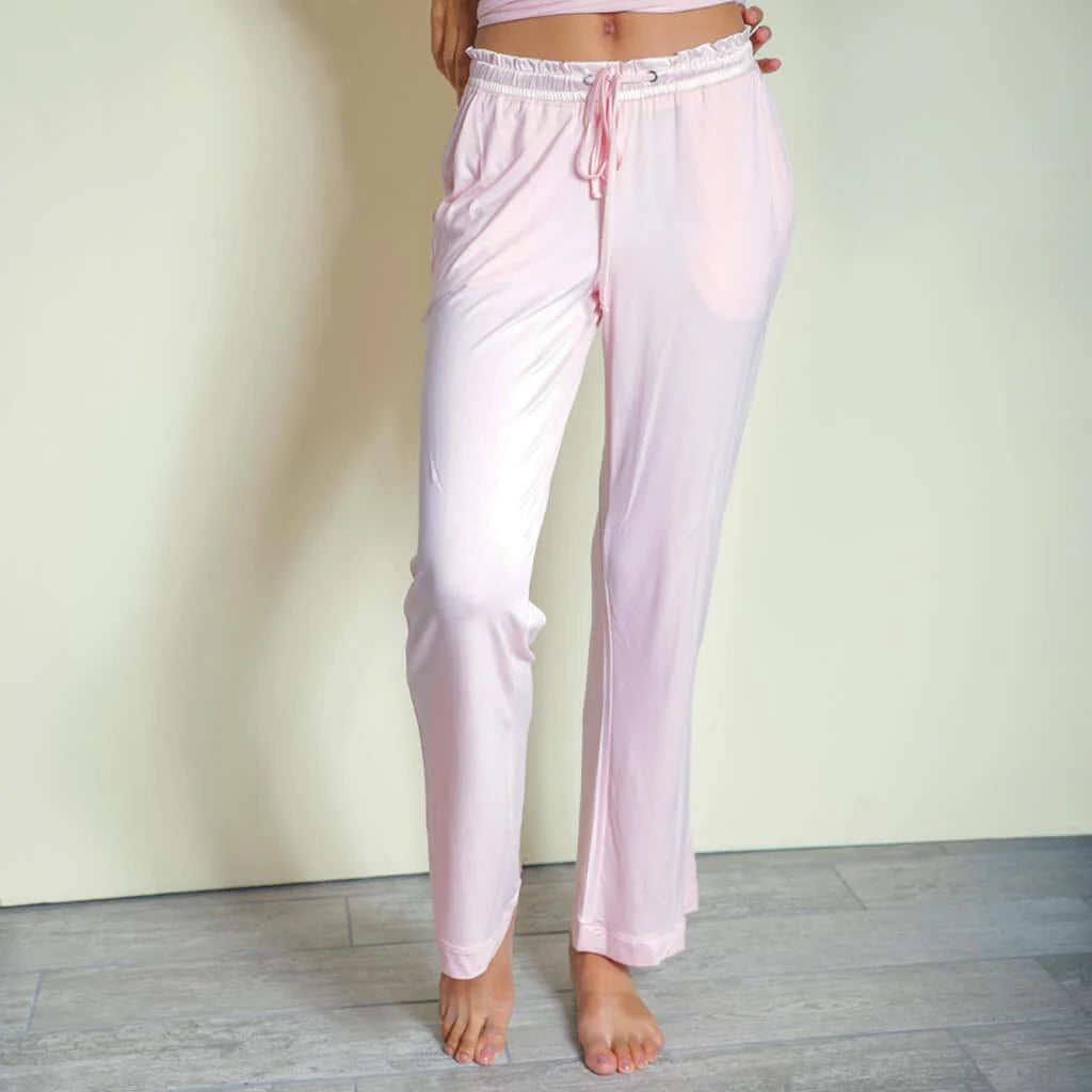 Faceplant Dreams | Bamboo Pajama Pants in Pink