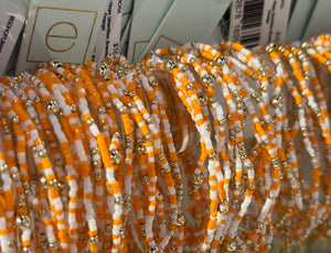 eNewton | Gameday Hope Unwritten Bracelets - Orange / White
