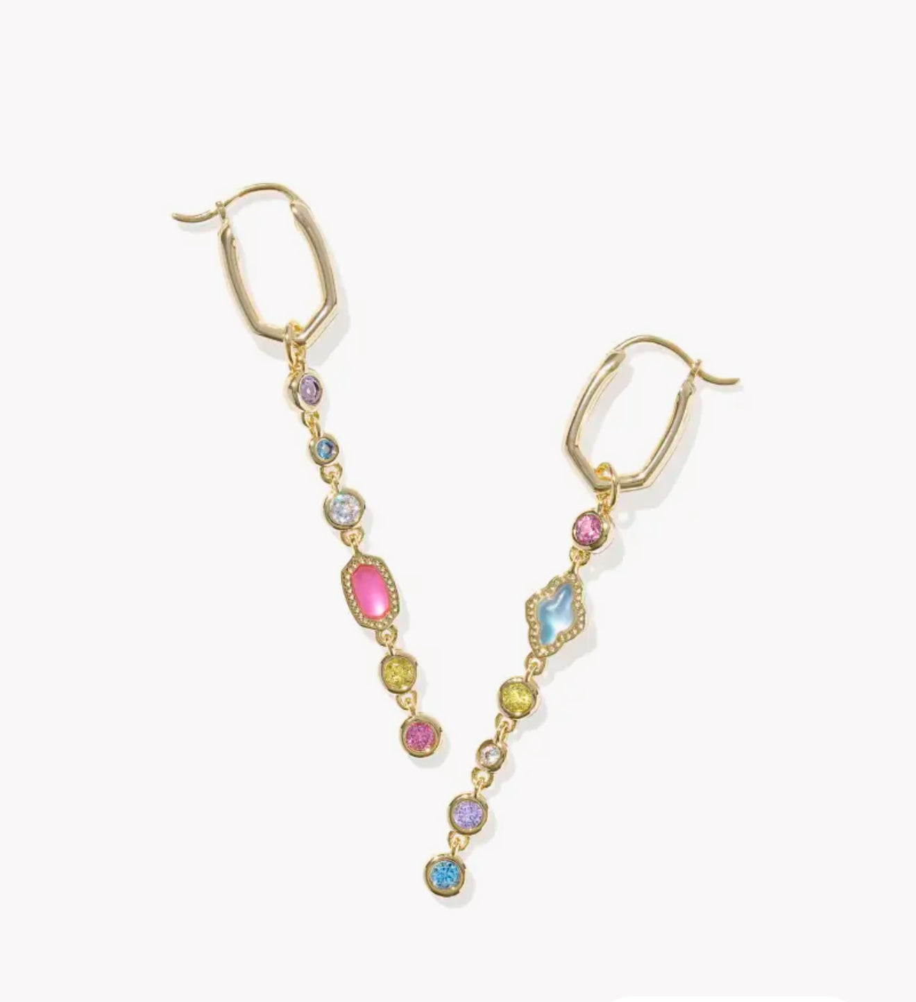 Kendra Scott | Mini Elisa Abbie Huggie Earring in Gold Multi Mix