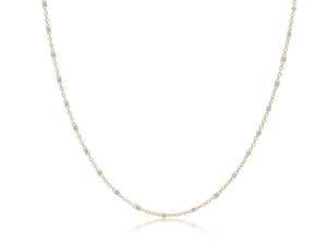 eNewton | 15" Simplicity Chain Gold Choker - 2mm Pearl
