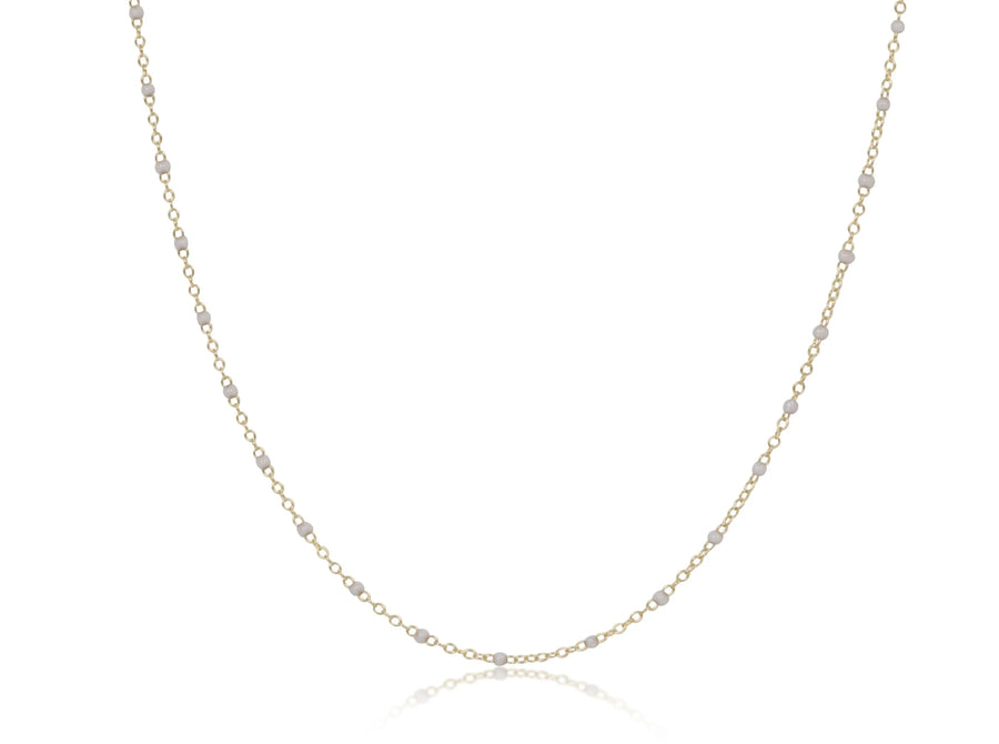 eNewton | 15" Simplicity Chain Gold Choker - 2mm Pearl